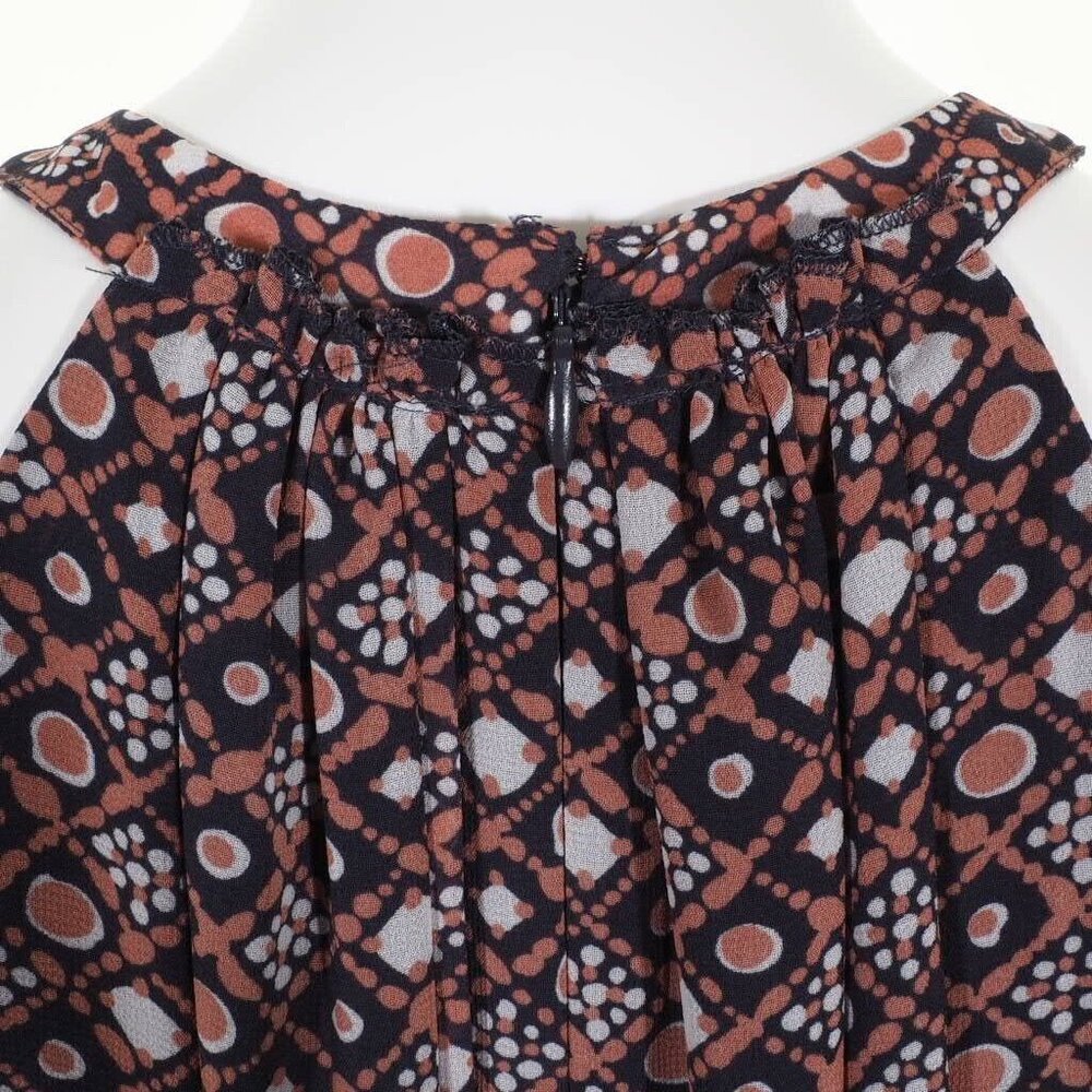 Ann Taylor Loft Geometric Sleeveless A-Line Dress Size 4 - Picture 6 of 10